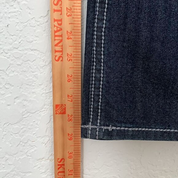 Code Bleu Annette Bootcut Jeans Dark Blue Embellished Embroidered Size 16W - Picture 9 of 12